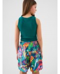 Комплект трикотажный для девочек: майка, шорты multicolor