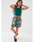 Комплект трикотажный для девочек: майка, шорты multicolor