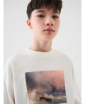 Толстовка трикотажная для мальчиков white