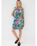 Комплект трикотажный для девочек: платье, топ multicolor