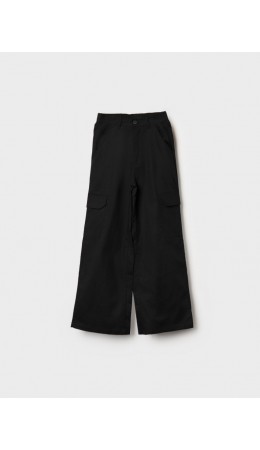Брюки текстильные для девочек black