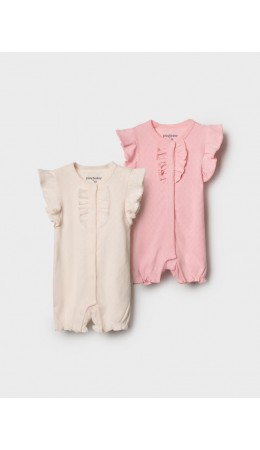 Песочник детский трикотажный для девочек, 2 шт в комплекте beige, pale pink