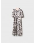 Платье текстильное для женщин beige, dark grеy