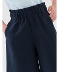 Шорты из ткани Non iron для девочки тёмно-синий