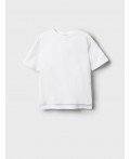 Футболка силуэта oversize для девочки белый