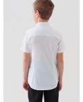 Сорочка текстильная для мальчиков (slim fit) белый