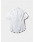 Сорочка текстильная для мальчиков (slim fit) белый