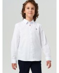 Сорочка текстильная для мальчиков (comfort fit) белый
