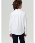 Сорочка текстильная для мальчиков (comfort fit) белый
