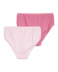 Трусы трикотажные для девочек, 2 шт в комплекте светло-розовый,розовый