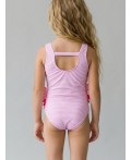 Купальник трикотажный для девочек white, pink