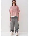 Джемпер трикотажный для девочек (футболка) pale pink