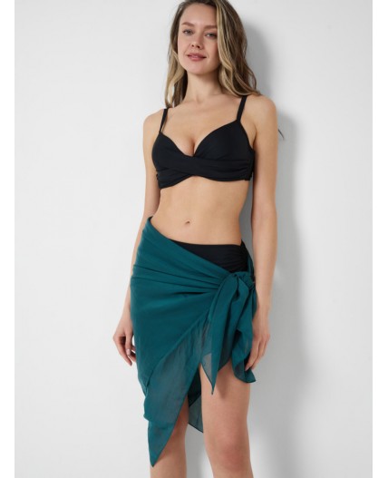 Парео текстильное для женщин dark green