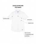 Сорочка трикотажная для мальчиков (regular fit) белый