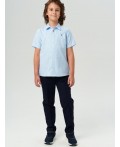 Сорочка текстильная для мальчиков (comfort fit) голубой