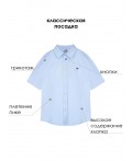 Сорочка трикотажная для мальчиков (regular fit) голубой