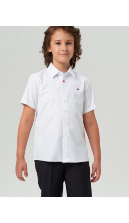 Сорочка текстильная для мальчиков (comfort fit) белый