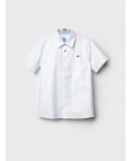 Сорочка текстильная для мальчиков (comfort fit) белый