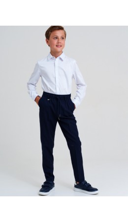 Сорочка текстильная для мальчиков (regular fit) белый