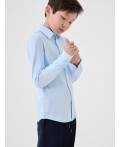 Сорочка трикотажная для мальчиков (regular fit) светло-серый