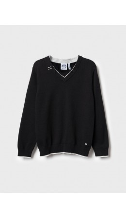 Джемпер трикотажный для мальчиков black