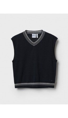 Жилет трикотажный для мальчиков dark blue