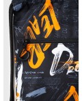 Сумка-мешок текстильная для мальчиков черный,оранжевый