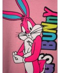 Платье из футера с начесом с принтом Looney Tunes розовый