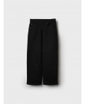 Брюки текстильные джинсовые утепленные флисом для мальчиков черный