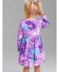 Платье-боди детское трикотажное для девочек разноцветный