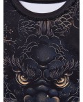 Термокомплект трикот. для мальчиков: фуфайка (футболка) с длин. рук, брюки для эпизод. использования черный