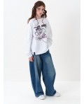 Толстовка трикотажная для девочек белый