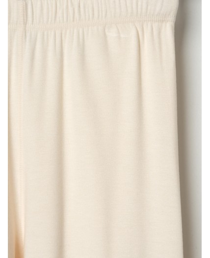 Термокомплект трикот. для девочек: фуфайка с длин. рук, брюки укороченные для эпизод. использования молочный