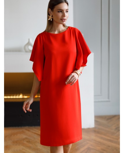 Платье женское красный
