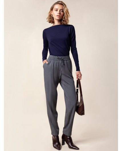 Брюки женские серый-черный