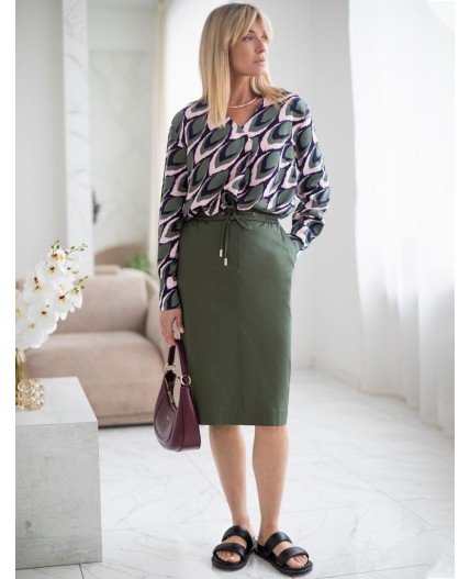 Юбка женская темно-оливковый