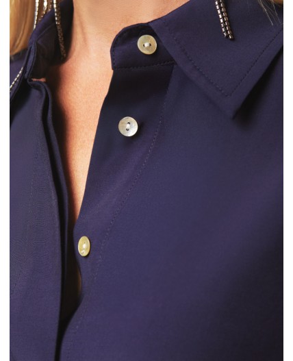 Блузка женская т.синий