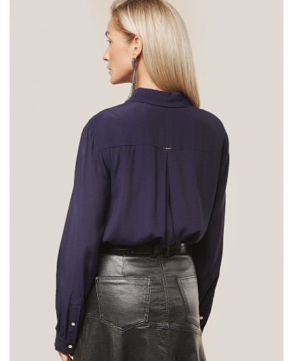 Блузка женская т.синий