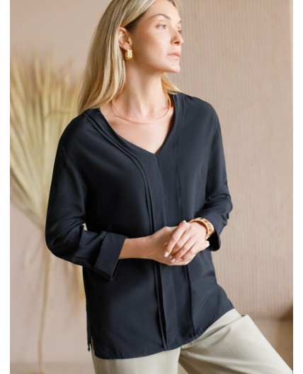 Блузка женская черный