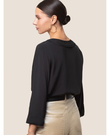 Блузка женская черный