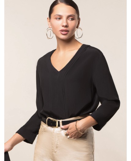 Блузка женская черный