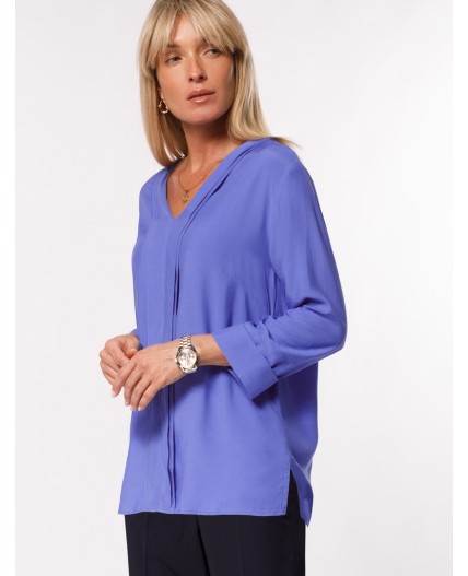 Блузка женская ярко-голубой