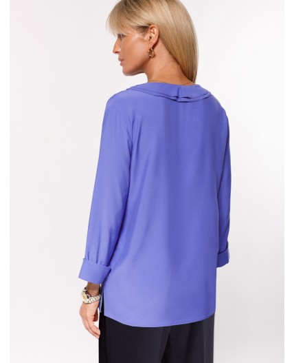 Блузка женская ярко-голубой