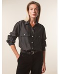 Блузка женская черный