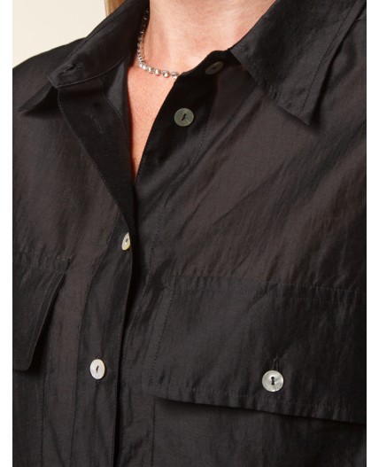 Блузка женская черный