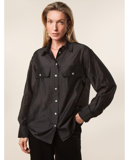 Блузка женская черный