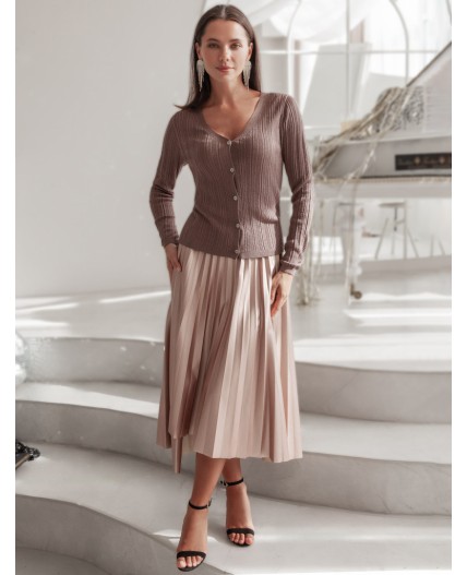 Кардиган женский кофейный