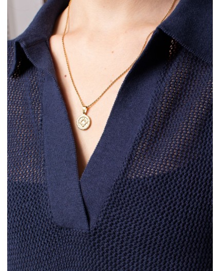 Топ женский темно-синий