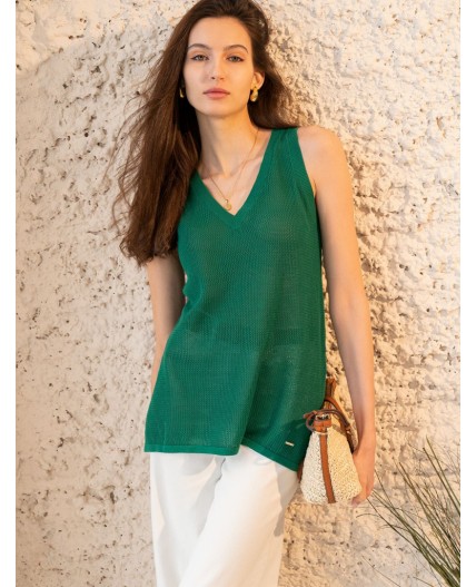 Топ женский зеленый