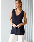 Топ женский темно-синий